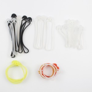 Výrobce vyrábí a prodává háčkovité gumičky a mohou přizpůsobit přírodní gumové gumičky