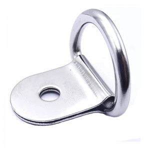 Malý ocel D-kroužek kravatu, D kroužky Kotevní pásový kroužek pro zatíženína pouzdro Nákladnínákladní přívěsy RV Lodě