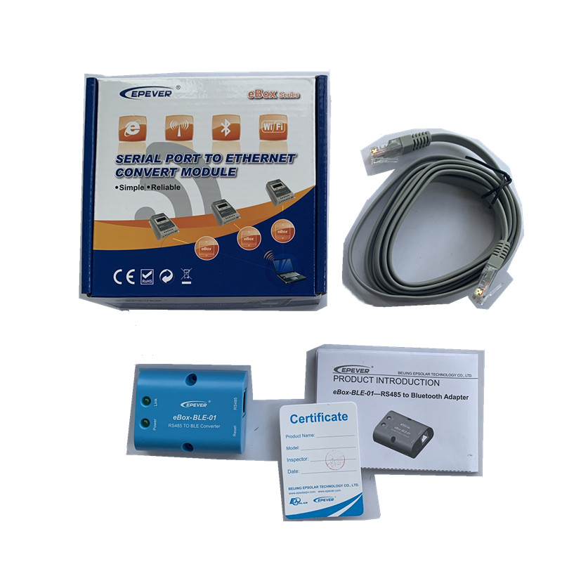 WiFi Serial Server RS485na Bluetooth adaptér pro regulátor SOALR Controller Inverter Epsolar Ls vs a vs bn tracera tracerbn shi