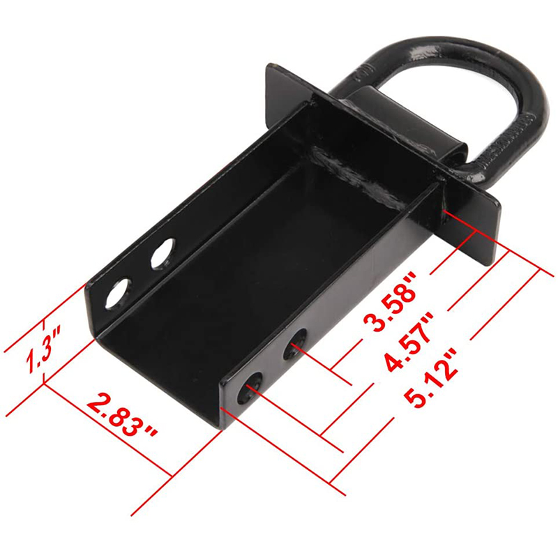 Heavy Duty Odnímatelný D-kroužek D-kroužek Kapsa Spojení dolů pro užitkové přívěsy a plošiny s hitch pin