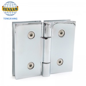 Čína Výrobce vysoce kvalitní sklona sklo 180 stupňů zinečnat slitiny sprchové dveře závěs