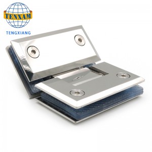 Industrial Self Rising Heavy Duty Generátor pružiny závěsné duté jádrové ocelové dveře Samotné uzavírací sklo 8mm Sprchové dveře otočný závěsný