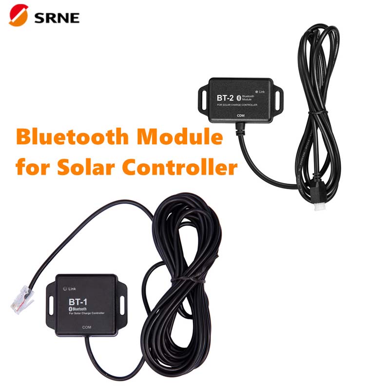 SRNE BLUETOOTH modul BT-1 BT-2 pro MPPT Slunečnínabíjení a rozluchování regulátoru ML a MC řady PV regulátory