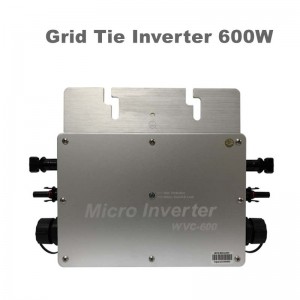 600W Pure Sine Wave Grid Tie Inverter vodotěsný IP65 Micro Inverter 22-50VDC 190-260VAC pro solární systém MPPT