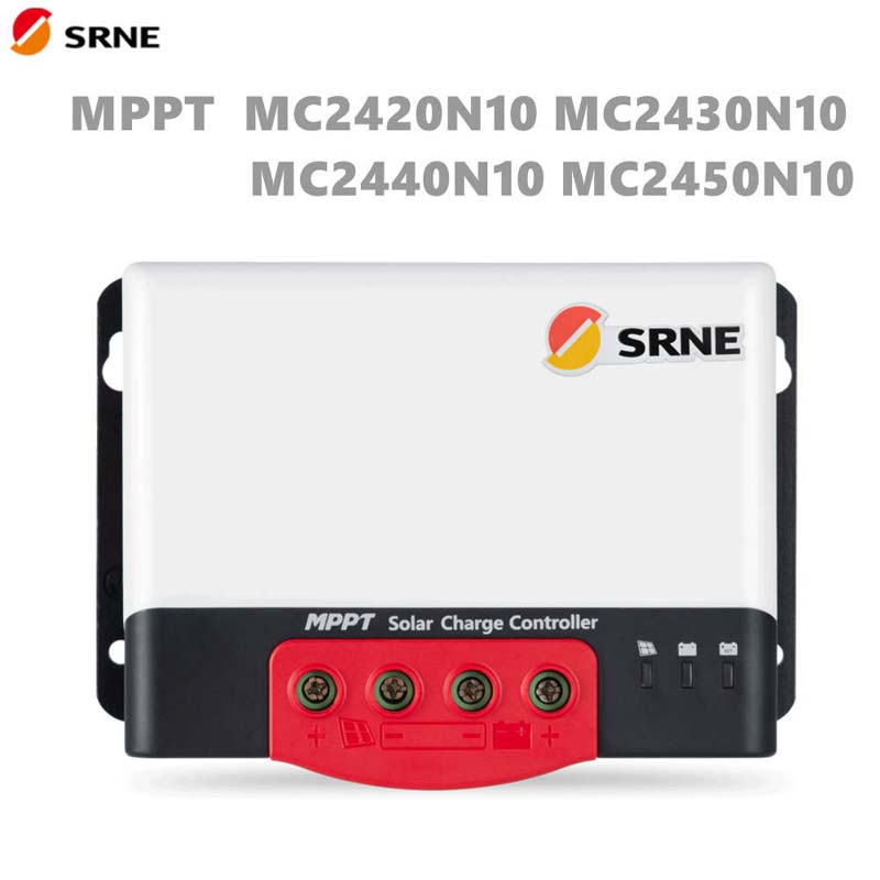 SRNE MC MPPT 20A 30A 40A 50A 50A SOLAR OFF-Grid Controller 12V N24V Auto Max 100V Bluetooth Displej solární regulátor baterie