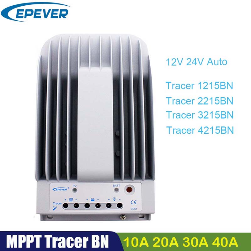 Epever MPPT 40A 30A 20A Solárnínabíjení Controller 12v24V TRACERR4215BN 3215BN 2215BN Regulátor bateriového panelu MAX PV 150V vstup