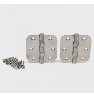 HN005 3,5 palce znerezové oceli Vnitřní dveře závěsy s rohem o poloměru 5/8 palce