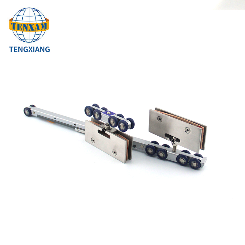 Příslušenství pronábytkové příslušenství Track Hardware Dřevěný posuvný dveřní válec s 8 koly