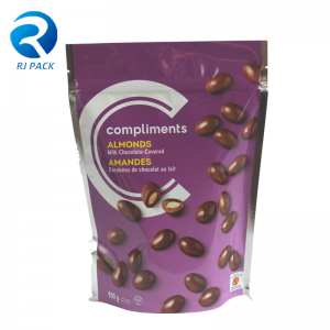 Zakázkový plastový zip potravinářský bag, potravinářský pytel s uzavíratelným zipem