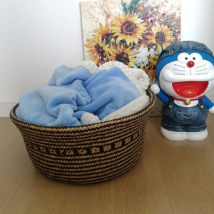 Vodní kulatý dekorativní koš černá