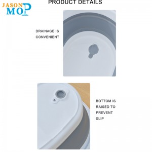 Jason Skládací silikagel kbelík s rukojetí auto mytí rybářské kbelík skládací vodnínádrž a prostor šetří mop kbelík