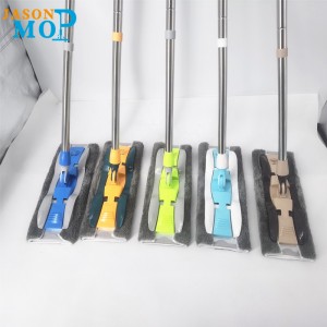 Jason vysoce kvalitní hliníkové mop mikrovláknonerezové oceli prodloužené ploché mopové podlahové čištění