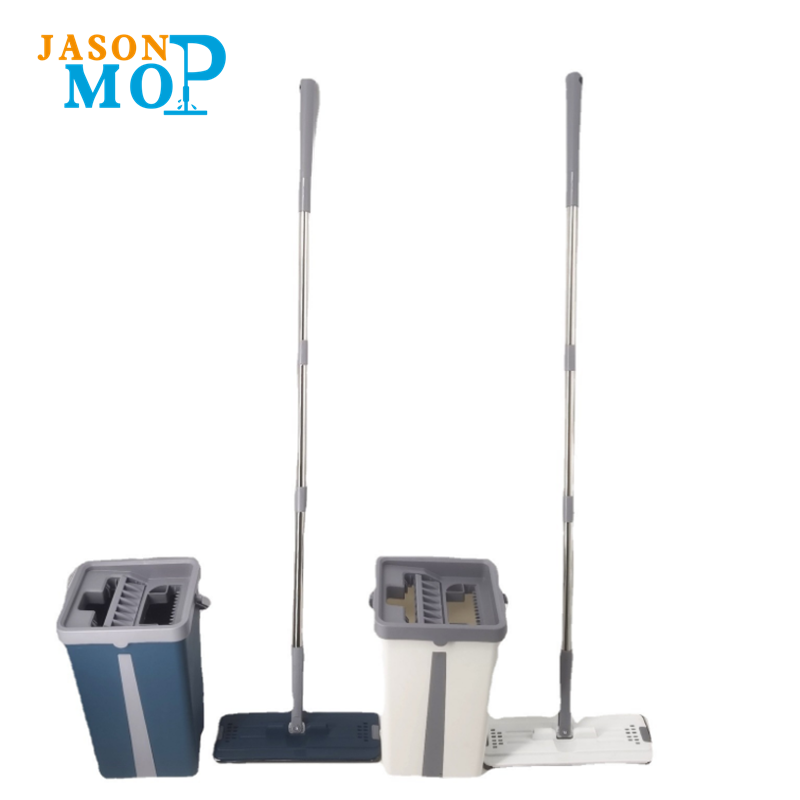 Plochý rychlý čistý mop 360 mikrovlákno teleskopické podlahové dluhové čištění vody mačkání mop kbelík s domácí suchý a mokrý mop