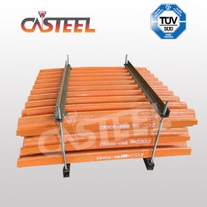 Terex Jaques jw40, jw42, jw45, jw54 čelistí deska, jaw wedge