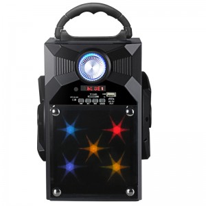 FB-BS8868S Přenosný Bluetooth reproduktor se skleněným zrcadlem LED osvětlení