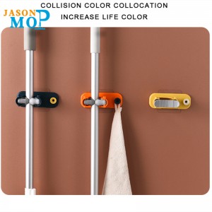 JASONnový designový multifunkční domácí kuchyňskýnástěnný mop a držákna koště snálepkou