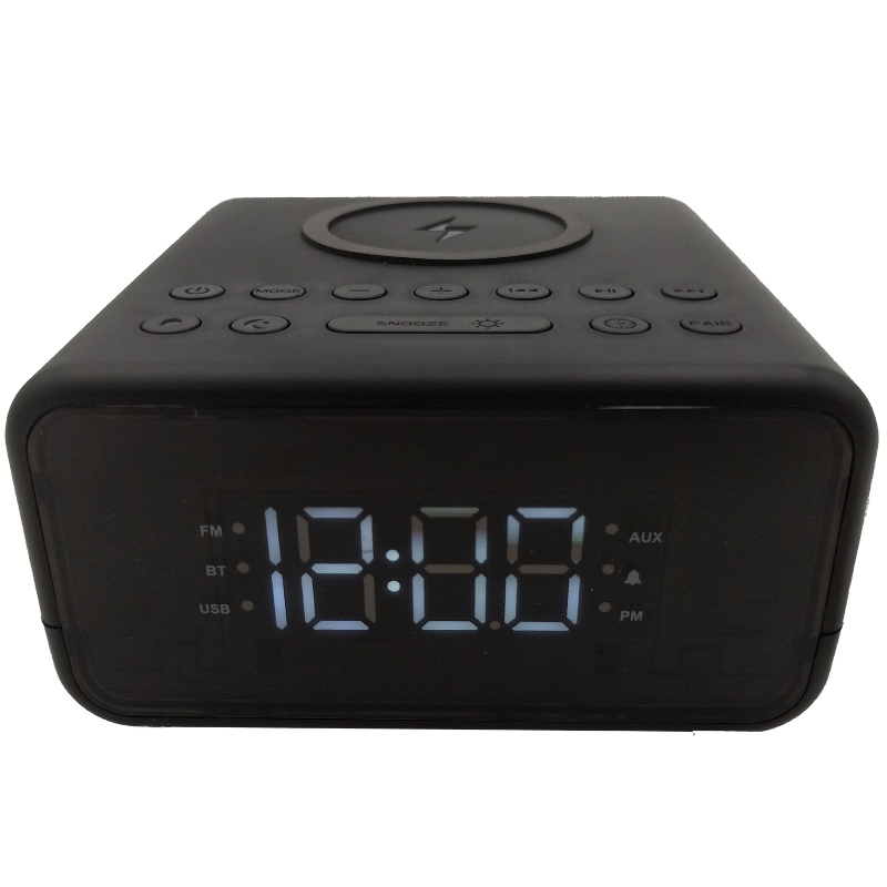 FB-CR01 Bluetooth Clock Radio s Wireless Chargerem QI