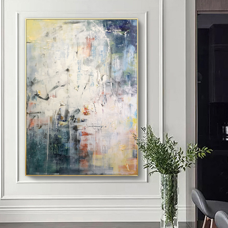 100% ručně tažené umění olejomalba abstraktní malba plátno současný styl domácí dekorace malování