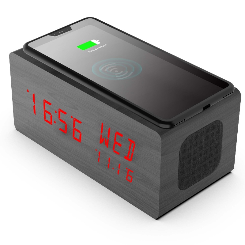 FB-CR8J780X Bluetooth Clock Radio s bezdrátovounabíječkou QI