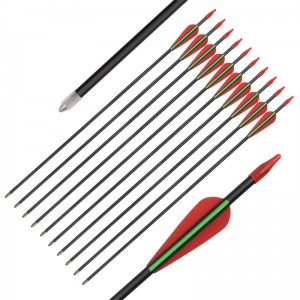 Elong venkovní 114478 ID5mm 28inch sklolaminát šipka zefektivnit TPU lopatka pro lukostřelbu cíl Sooting