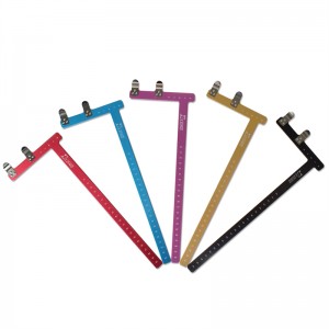 46bs02 Bow Square Bowstring Nock body L tvar pravítko luk pro recurve luk Takedown luk