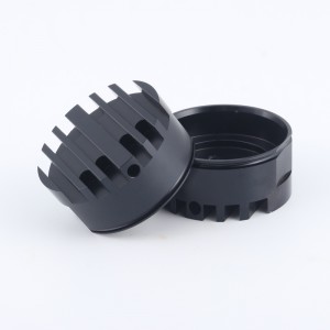Zakázková vytlačování CNC obrábění eloxované kulaté hliníkové hliník hliníkové černé LED profil Heatsink