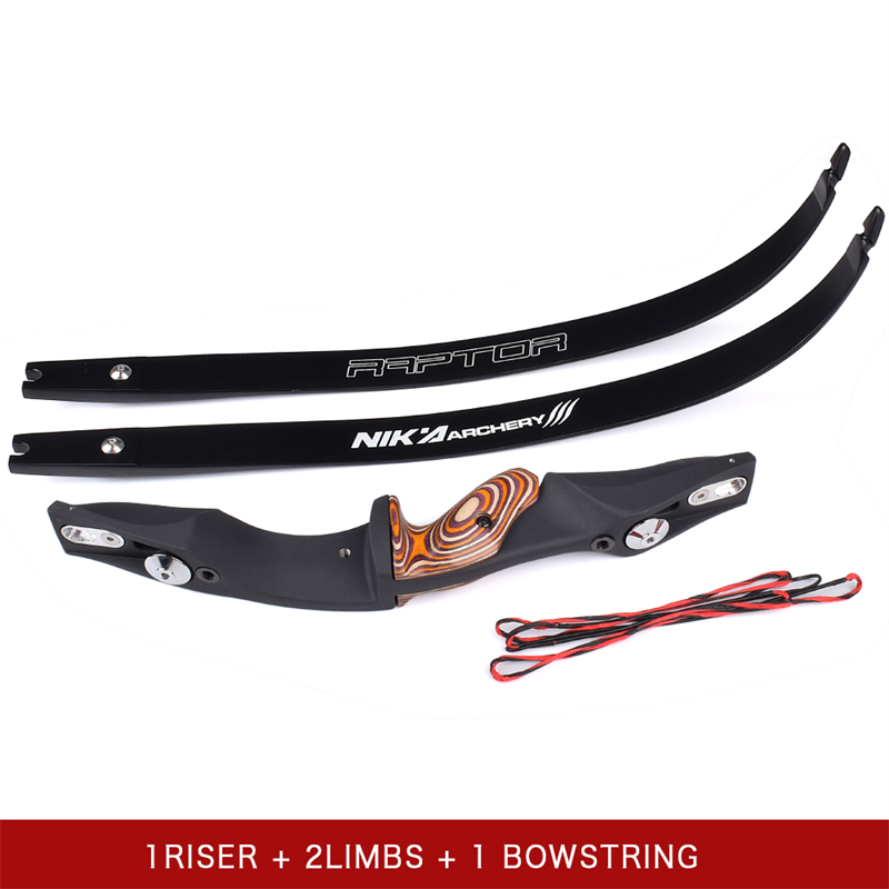 Nika Archery 220053 60inc Recurve Bow s 17inch ilf rh/lh Riser Target Short Shooting&hunting