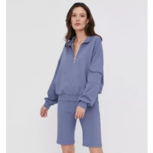 Elastický hladký jersey sportovní oblek