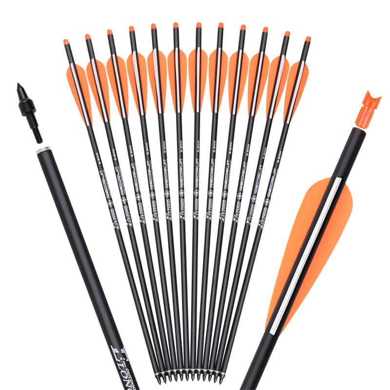 Elong venkovní 114494 ID7.62mm 16inch Rollfiberglass Bolt TPU lopatky lukostřelba fotografování