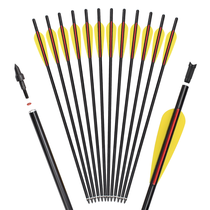 Elong venkovní 116058-01 od8.8mm 16inch Hliníkové šroub TPU Lopatky Lukostřelba kuše Lovec s použitím