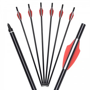 Elong venkovní 110300-01 20inch Airgun Hliníkové hřídele Crossbow Bolt Lukostřelba šipka Snímání zařízení