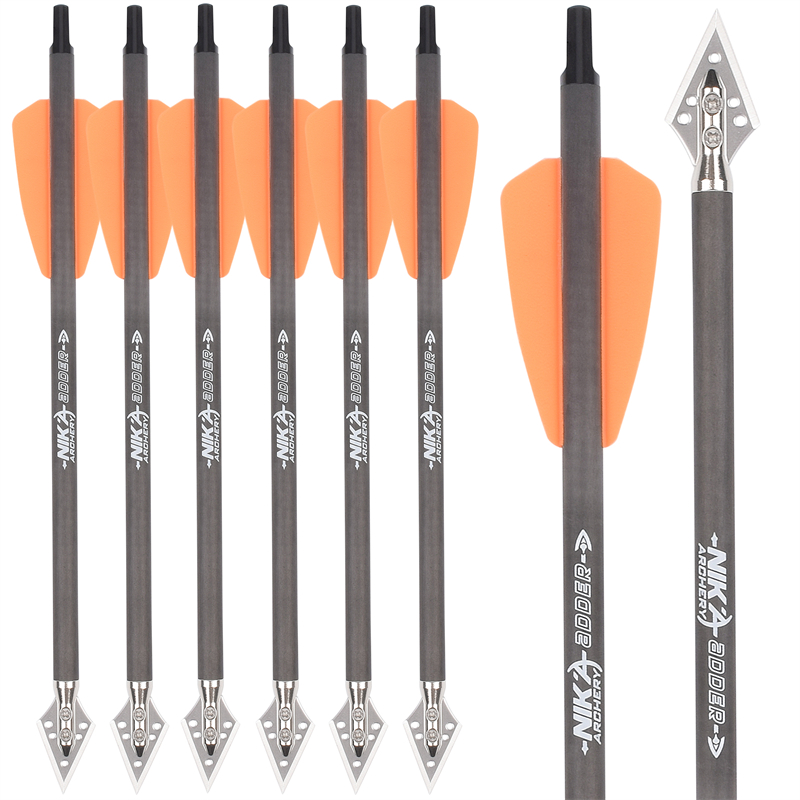 NIKA Lukostřelba 114521-02 Carbon Bolt ID6.2mm 7.5InCH pro COBRA SYSTEM SYSTEM ADDER NR9 NRX Lukostřelba Lovecké vybavení