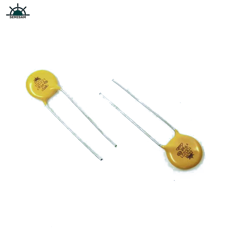 Originální rezistor ODM Dodavatel Žlutá křemík 10D221 Průměr 10mm oxid kovu MOV varistor pronapájení