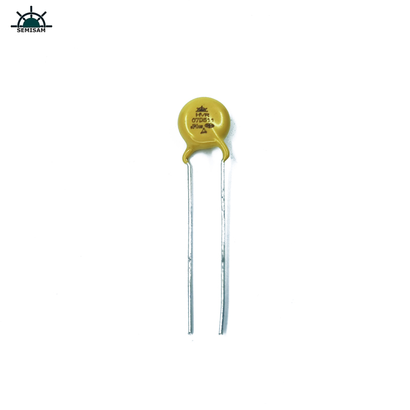 Originální výrobce dlouhý olovo, žlutý křemík MOV 7d511 510V 7mm odpor MOV varistor