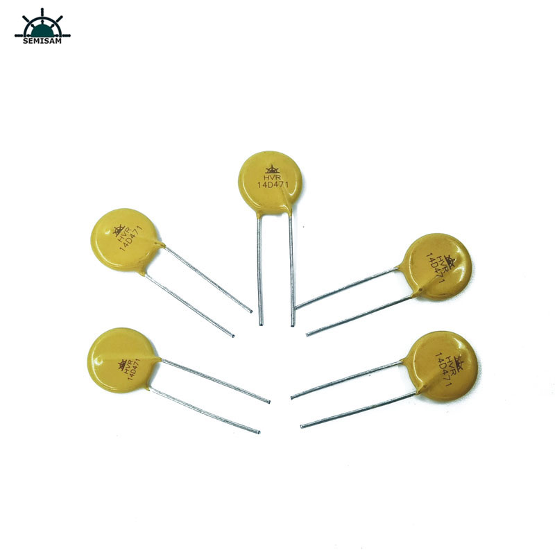 Čína elektronika komponenty, žlutý MOV 14mm 14d471 470V varistor Zov inestriální varistor