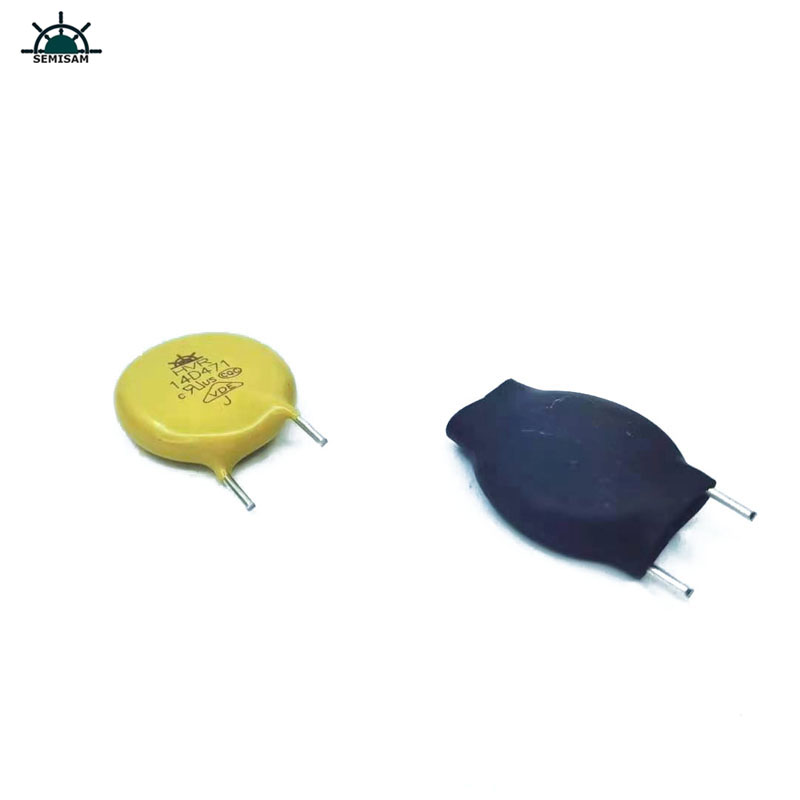 Čína ODM Yellow MOV 14mm 14d471 470V varistor Přepěťový ochránce Zov Infemoriální varistor