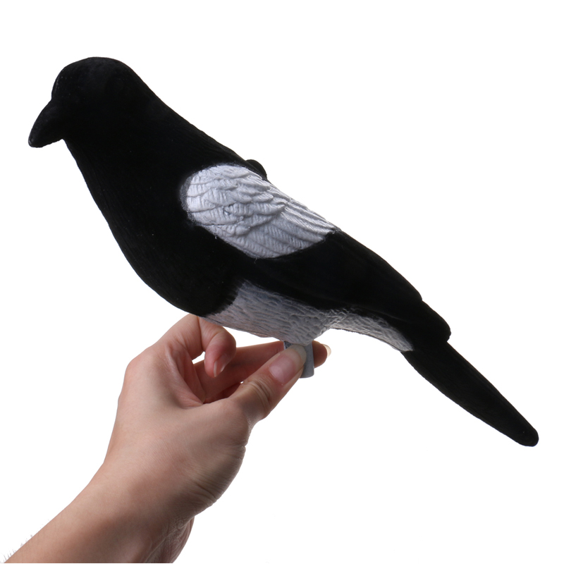 Plastová hrnulo MAGPIE DECOYnávnadunatáčení Trap Decoying Lovecký Decoy Bird pro venkovní lovecké doplňky