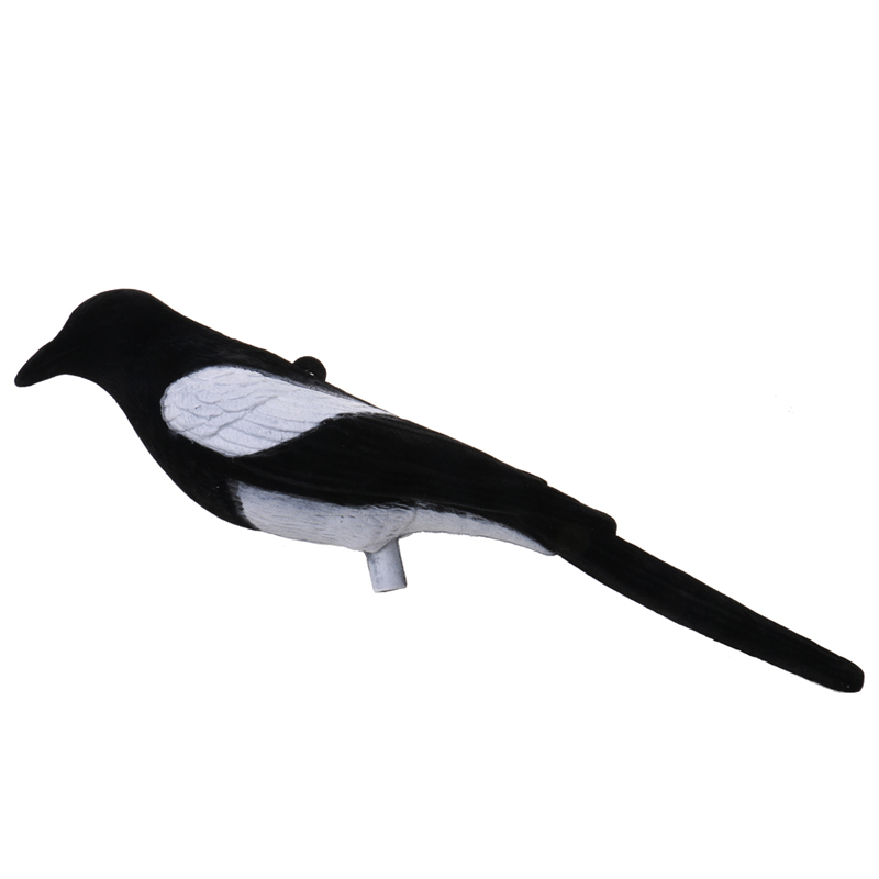 Plastová hrnulo MAGPIE DECOYnávnadunatáčení Trap Decoying Lovecký Decoy Bird pro venkovní lovecké doplňky