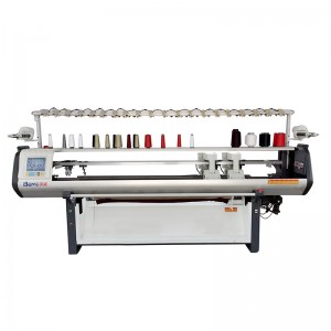 1+1 Dvojitý límec plochý pletací stroj