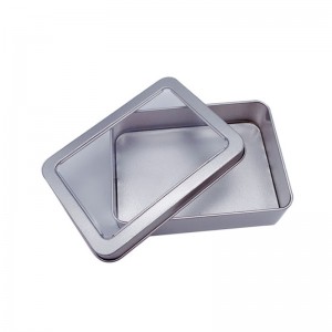 Obdélníková plechovka (125 mm * 90 mm * 35mm) Speciální krabička ve tvaru