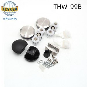 Posuvné dveřní válečkové kolo skleněné dveří systém závěsné kolo montáž hardwaru posuvné dveřní kola