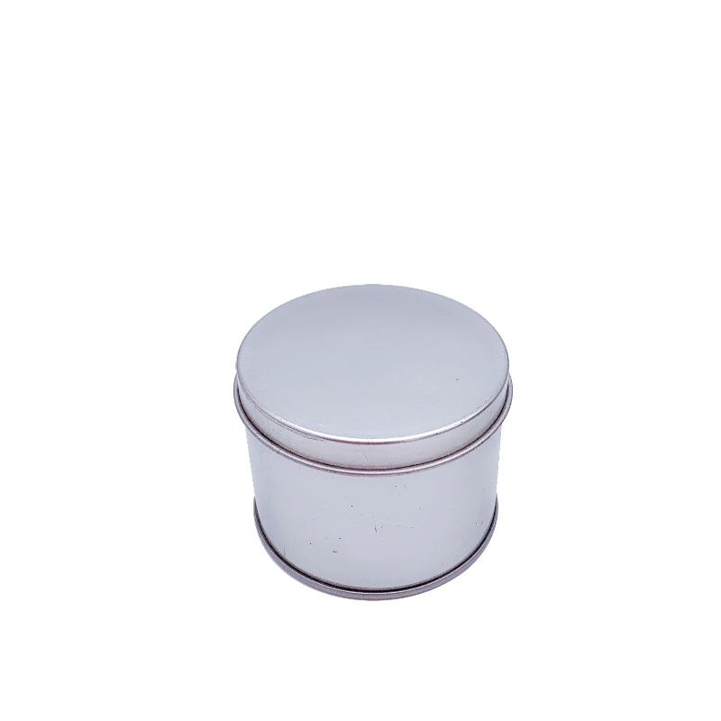 Vlastní luxusní kulaté kolo s víkem Velké vonné svíčky cín může Citronela svíčky (65mm * 50mm)