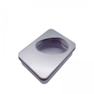 SOAP Storage Metal Box Window Gift Tin Box 125 * 90 * 48 mm
