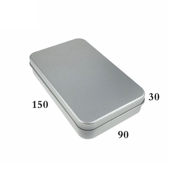 Matné kovové balení box obdélníkový kosmetický štětec knoflíková deska 150 * 90 * 30mm