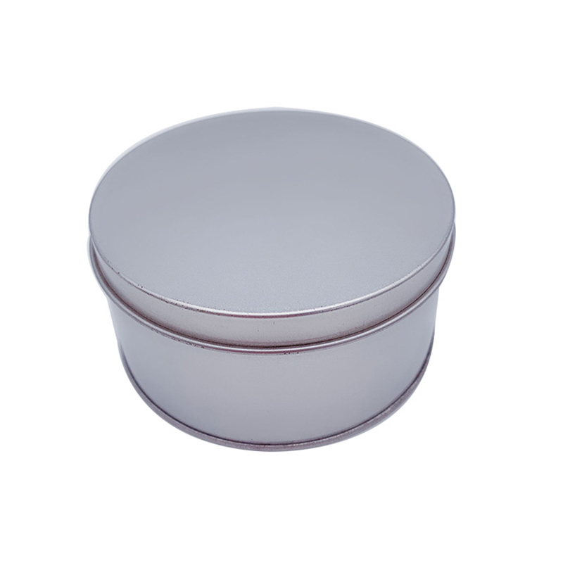 Factory Direct Sale Silver kulaté kovové cínové kontejnery s víčkem Káva Cín Cans Velkoobchod (90 mm * 40mm) \\ t