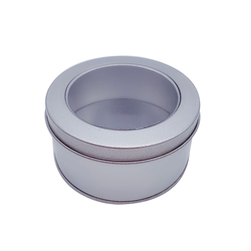 Factory Direct Sale Silver kulaté kovové cínové kontejnery s víčkem Káva Cín Cans Velkoobchod (90 mm * 40mm) \\ t