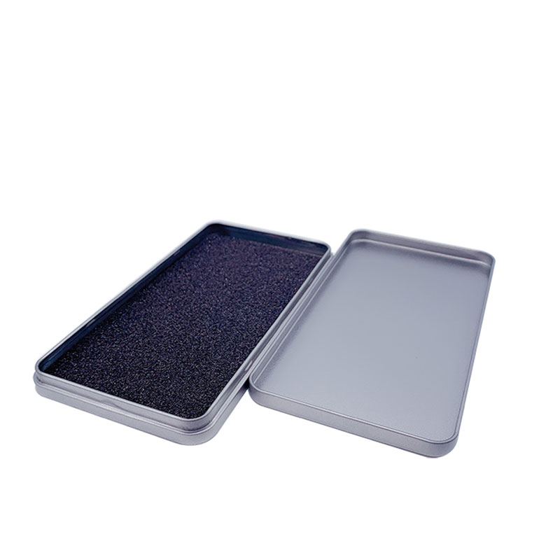 Mobilní telefon pouzdro s víko Square Metal Box Dárkové balení kovové krabice 170 * 90 * 15mm
