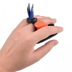 Elong venkovní 42FT05 lh m velikosti lukostřelba prst prstový prst chránič otřásá spořiče kůže střelba karta pro recurve luk