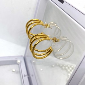 Znerezové oceli vakuové pozlacené 18kn14knáušnice