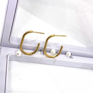 Znerezové oceli vakuové zlato pokovování 18kn14knáušnice obruč